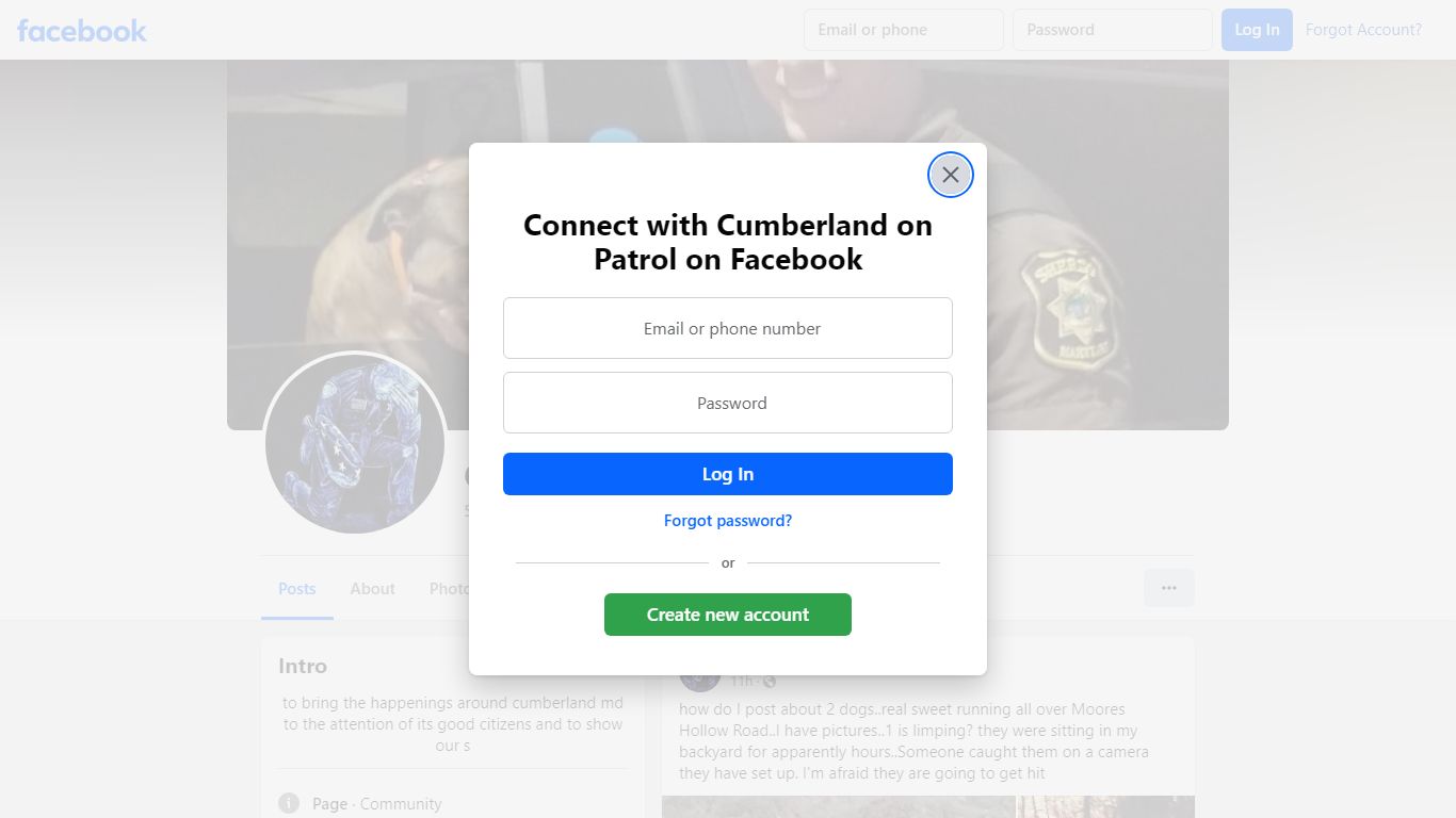 Cumberland on Patrol - Facebook